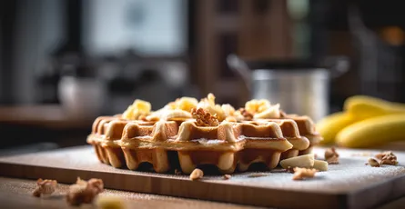 Banana Nut Waffles