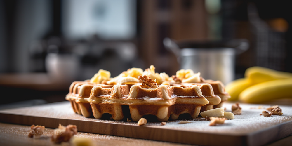 Banana Nut Waffles