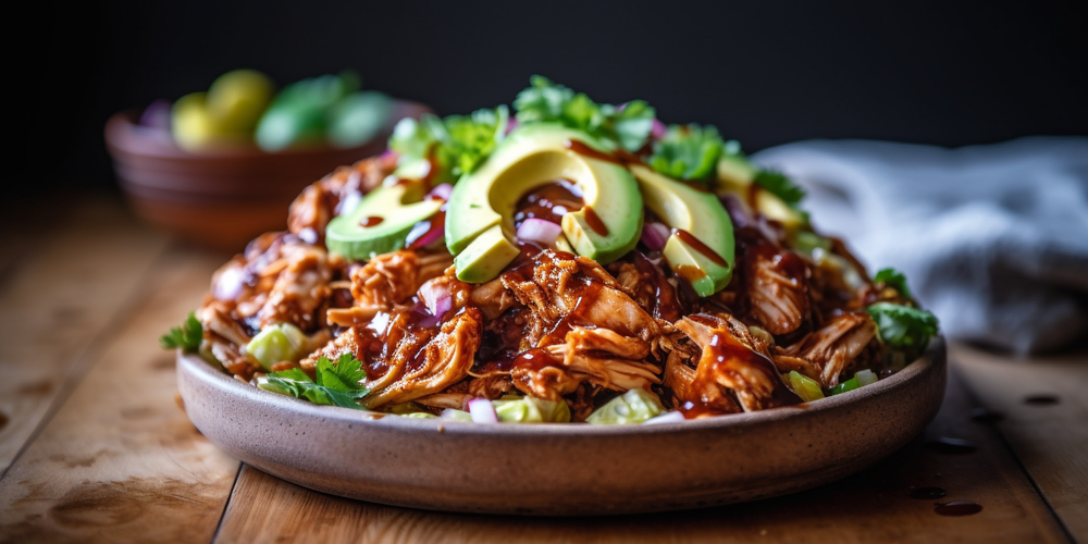 BBQ Chicken and Avocado Salad