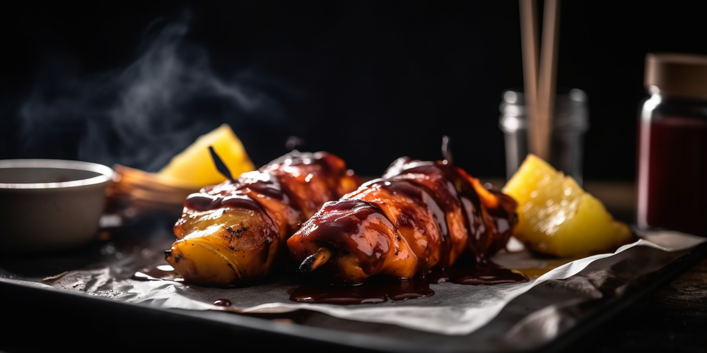 BBQ Chicken and Pineapple Skewers