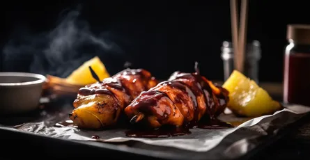 BBQ Chicken and Pineapple Skewers