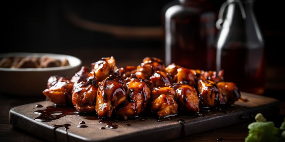 BBQ Chicken Skewers with Teriyaki Sauce