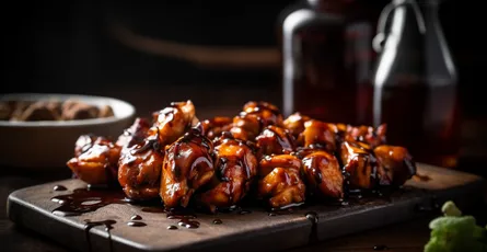 BBQ Chicken Skewers with Teriyaki Sauce