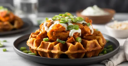 Buffalo Chicken Waffles: A Spicy Twist on a Classic Brunch Dish