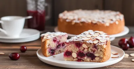 Cherry Almond Cake: A Sweet and Nutty Delight