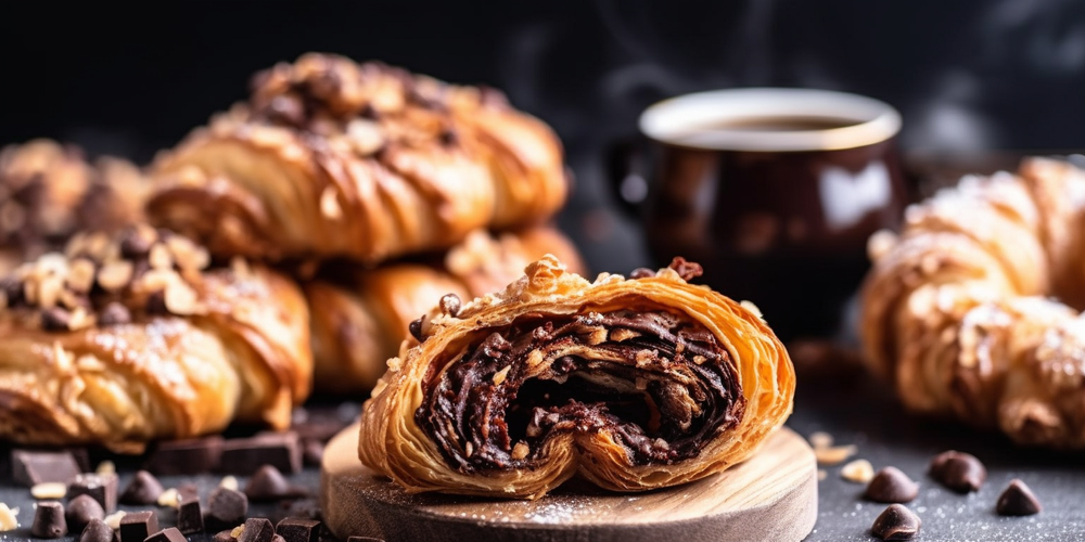 Chocolate Hazelnut Croissants