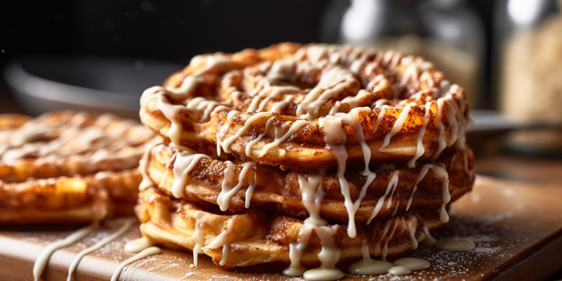 Cinnamon Roll Waffles