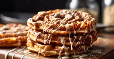 Cinnamon Roll Waffles