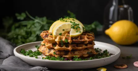 Crab Cake Waffles