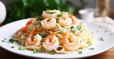 Garlic Shrimp Pasta