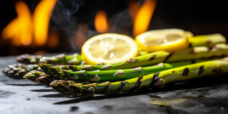 Grilled Asparagus with Lemon Butter