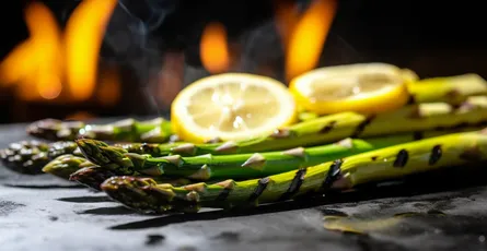 Grilled Asparagus with Lemon Butter