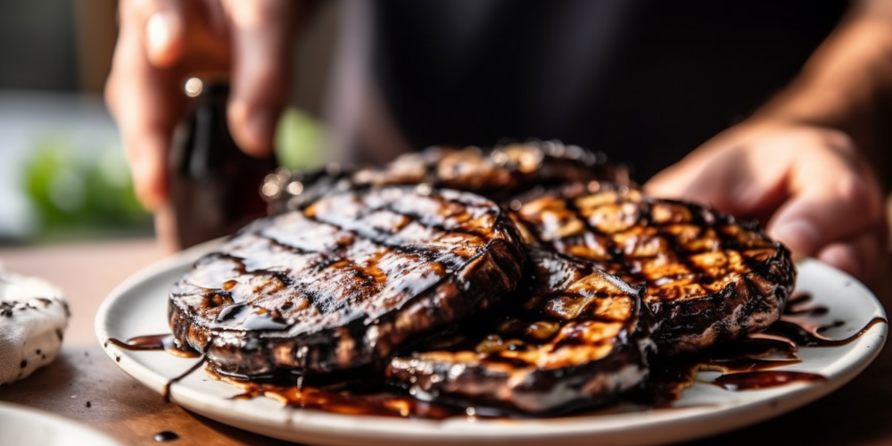 Grilled Eggplant with Balsamic Glaze