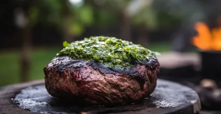 Grilled Steak with Chimichurri Sauce