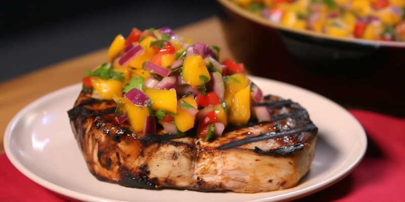 Grilled Swordfish with Mango Salsa