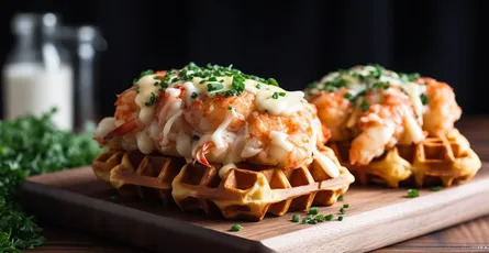 Lobster and Brie Waffles