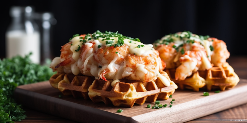 Lobster and Brie Waffles