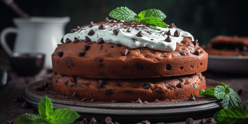 Mint Chocolate Chip Cake