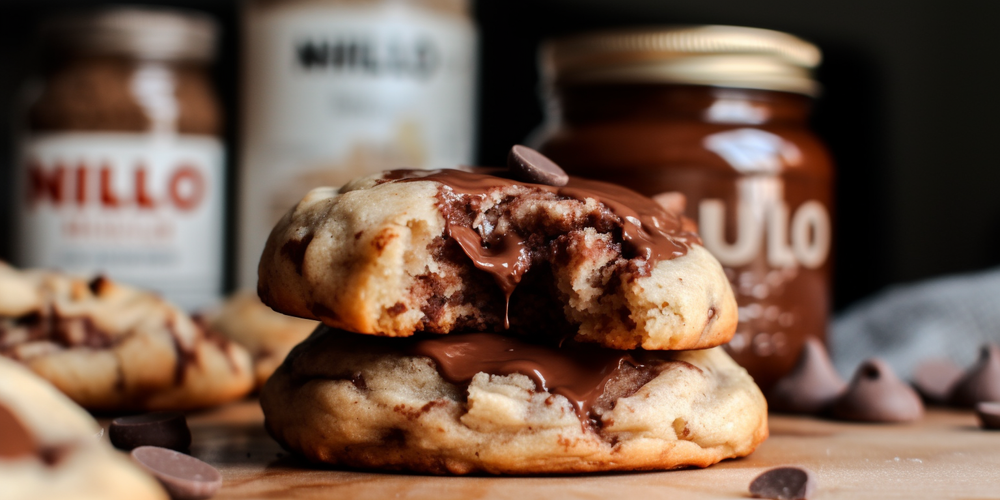 Nutella-Stuffed Chocolate Chip Cookies