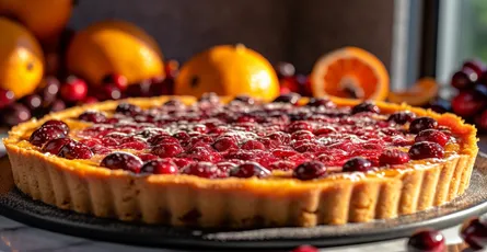 Orange Cranberry Tart Recipe