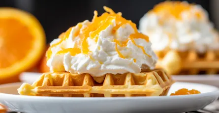 Orange Creamsicle Waffles