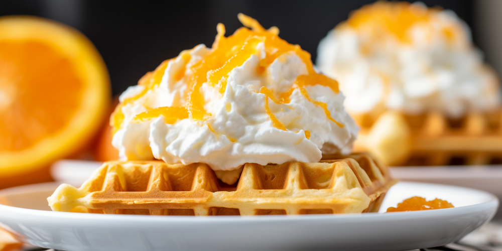 Orange Creamsicle Waffles