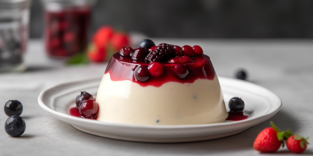 Easy Panna Cotta Recipe with Fresh Berries