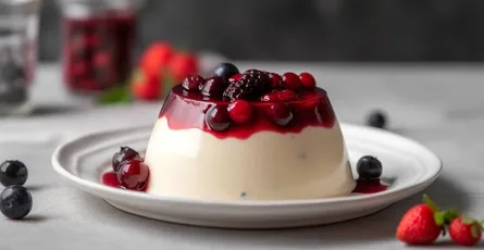 Easy Panna Cotta Recipe with Fresh Berries