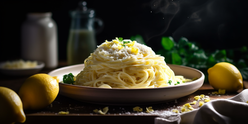 Pasta with Lemon Cream Sauce