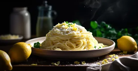 Pasta with Lemon Cream Sauce