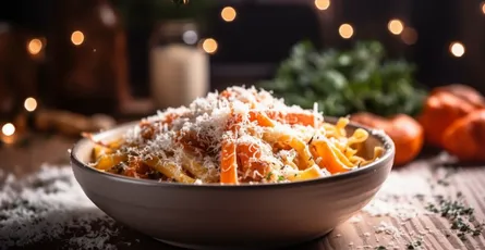 Pasta with Roasted Carrots and Parmesan