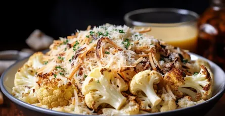 Pasta with Roasted Cauliflower and Garlic