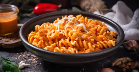 Pasta with Roasted Red Pepper Sauce