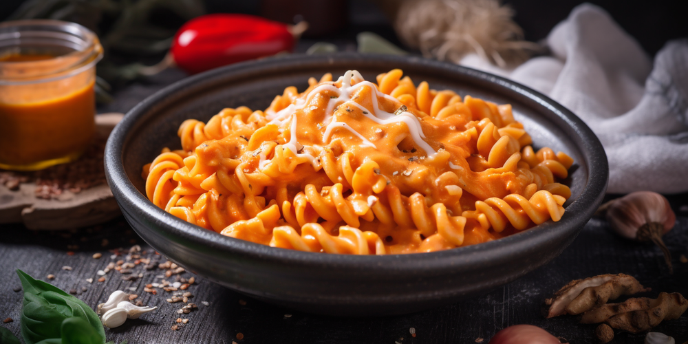 Pasta with Roasted Red Pepper Sauce