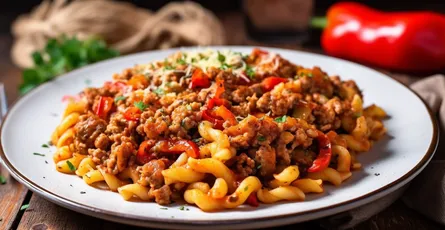 Pasta with Sausage and Peppers