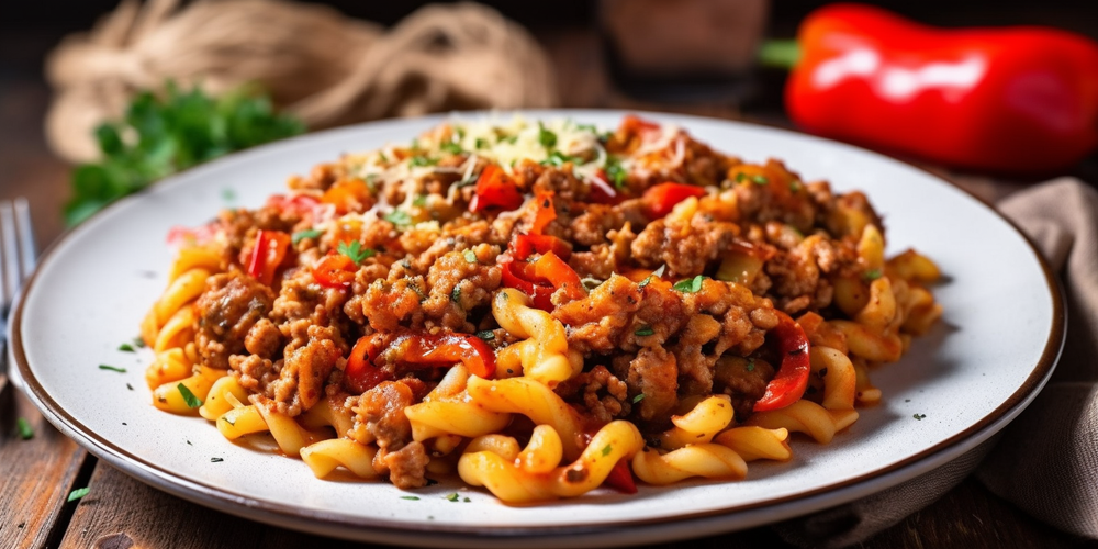 Pasta with Sausage and Peppers