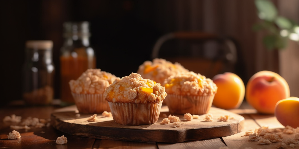 Peach Streusel Muffins