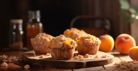 Peach Streusel Muffins