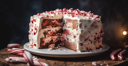 Peppermint Bark Cake