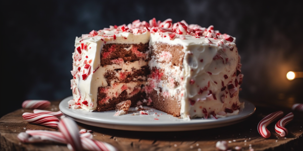 Peppermint Bark Cake