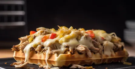 Philly Cheesesteak Waffles