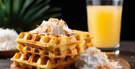 Pina Colada Waffles