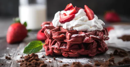 Red Velvet Waffles Recipe