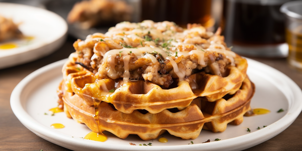 Sausage Waffles