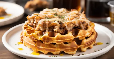 Sausage Waffles