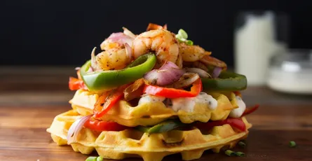 Shrimp and Grits Waffles