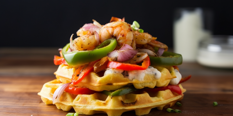 Shrimp and Grits Waffles