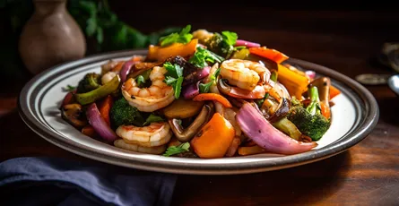 Shrimp and Vegetable Stir Fry