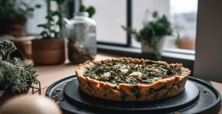 Spinach and Feta Quiche