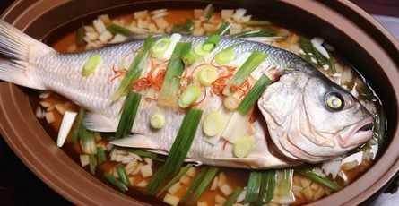 Steamed Fish with Ginger and Scallions